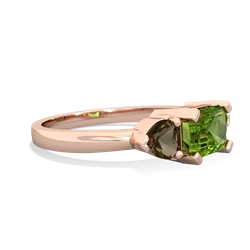 Peridot Three Stone 14K Rose Gold ring R5235