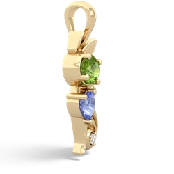 Peridot Kitten 14K Yellow Gold pendant P5780