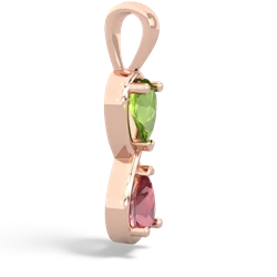 Peridot Infinity 14K Rose Gold pendant P5050