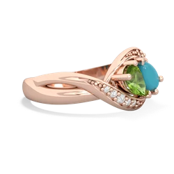 Peridot Summer Winds 14K Rose Gold ring R5342