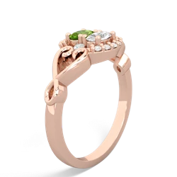 Peridot Love Nest 14K Rose Gold ring R5860