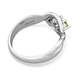 Peridot Summer Winds 14K White Gold ring R5342