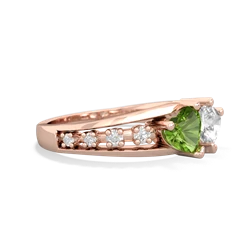 Peridot Heart To Heart 14K Rose Gold ring R3342