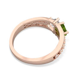 Peridot Heart To Heart 14K Rose Gold ring R3342