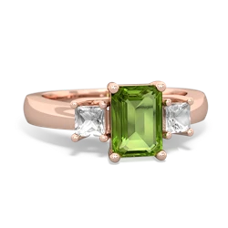 similar item - Three Stone Emerald-cut Trellis