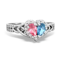 matching engagment rings - Celtic Knot Two Hearts as One