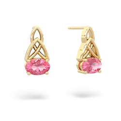 pink_sapphire curls earrings