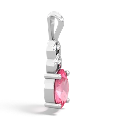 pink_sapphire curls pendants