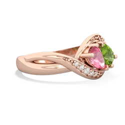 Lab Pink Sapphire Summer Winds 14K Rose Gold ring R5342