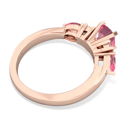 Alexandrite 6Mm Round Eternal Embrace Engagement 14K Rose Gold ring R2005