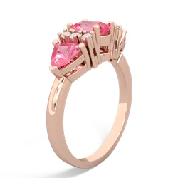 Alexandrite Antique Style Three Stone 14K Rose Gold ring R2186