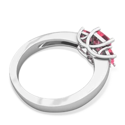 Onyx Three Stone Trellis 14K White Gold ring R4015