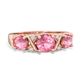 Onyx Hugs And Kisses 14K Rose Gold ring R5016