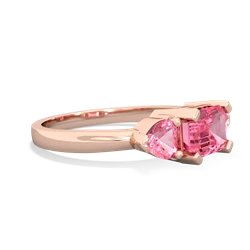 Alexandrite Three Stone 14K Rose Gold ring R5235