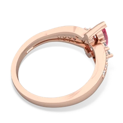 Lab Pink Sapphire Royal Marquise 14K Rose Gold ring R2343