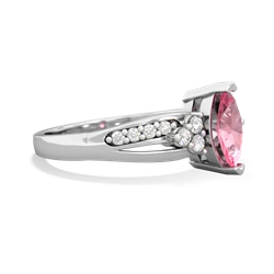 Lab Pink Sapphire Royal Marquise 14K White Gold ring R2343