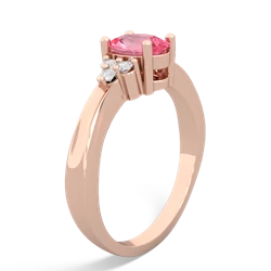 Lab Pink Sapphire Simply Elegant 14K Rose Gold ring R2113