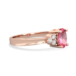 Lab Pink Sapphire Simply Elegant 14K Rose Gold ring R2113