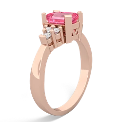 Lab Pink Sapphire Timeless Classic 14K Rose Gold ring R2591