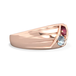 Ruby Men's Streamline 14K Rose Gold ring R0460