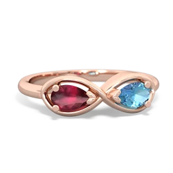 Ruby Infinity 14K Rose Gold ring R5050