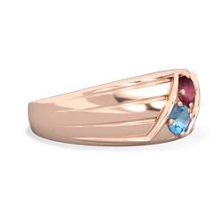 Ruby Men's Streamline 14K Rose Gold ring R0460