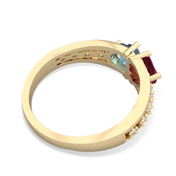 Ruby Heart To Heart 14K Yellow Gold ring R3342