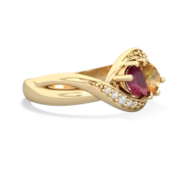 Ruby Summer Winds 14K Yellow Gold ring R5342