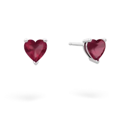 matching earrings - 5mm Heart Stud