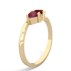 Ruby Sweethearts 14K Yellow Gold ring R5260