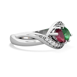 Ruby Summer Winds 14K White Gold ring R5342