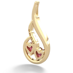 Ruby Keepsake Curves 14K Yellow Gold pendant P5450