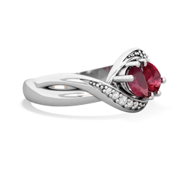 Ruby Summer Winds 14K White Gold ring R5342