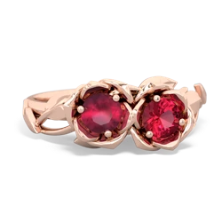 Ruby Rose Garden 14K Rose Gold ring R5510