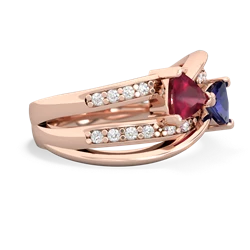 Ruby Bowtie 14K Rose Gold ring R2360