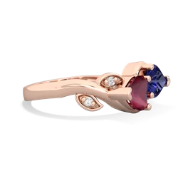 Ruby Floral Elegance 14K Rose Gold ring R5790