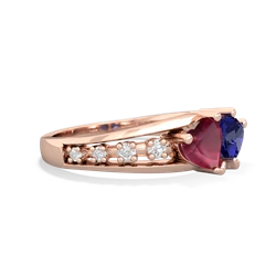 Ruby Heart To Heart 14K Rose Gold ring R3342