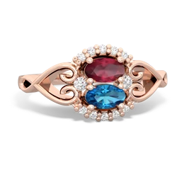 Ruby Love Nest 14K Rose Gold ring R5860