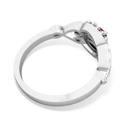 Ruby Love Nest 14K White Gold ring R5860