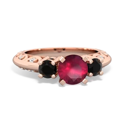 matching engagment rings - Art Deco Eternal Embrace Engagement