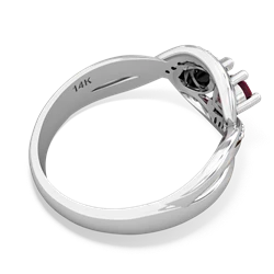 Ruby Summer Winds 14K White Gold ring R5342