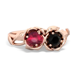 Ruby Rose Garden 14K Rose Gold ring R5510