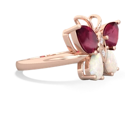 Ruby Butterfly 14K Rose Gold ring R2215