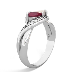 Ruby Summer Winds 14K White Gold ring R5342