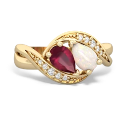 Ruby Summer Winds 14K Yellow Gold ring R5342