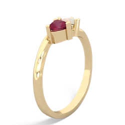 Ruby Sweethearts 14K Yellow Gold ring R5260