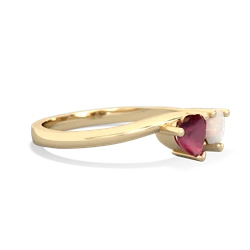 Ruby Sweethearts 14K Yellow Gold ring R5260