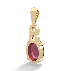 Ruby Links 14K Yellow Gold pendant P4032