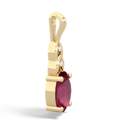 Ruby Links 14K Yellow Gold pendant P4032