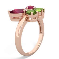 Ruby Butterfly 14K Rose Gold ring R2215